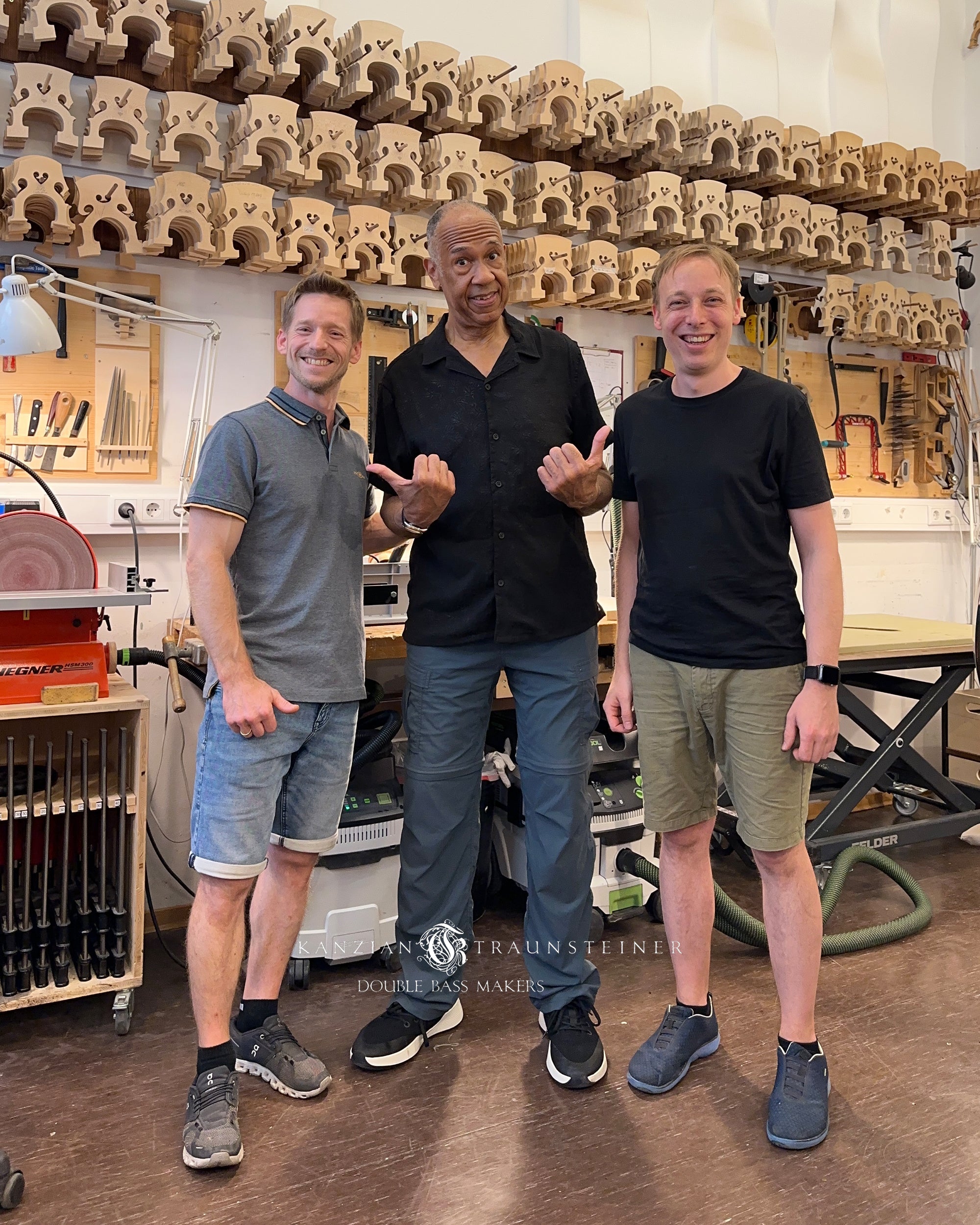 John Clayton visit at Kanzian & Traunsteiner 