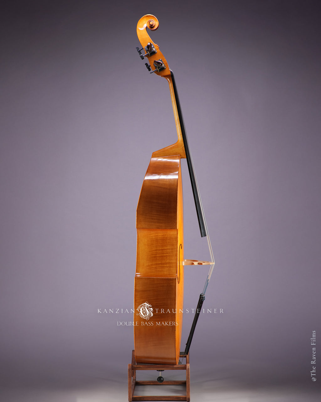 right side view of 2022 Viennese K&T golden varnish 