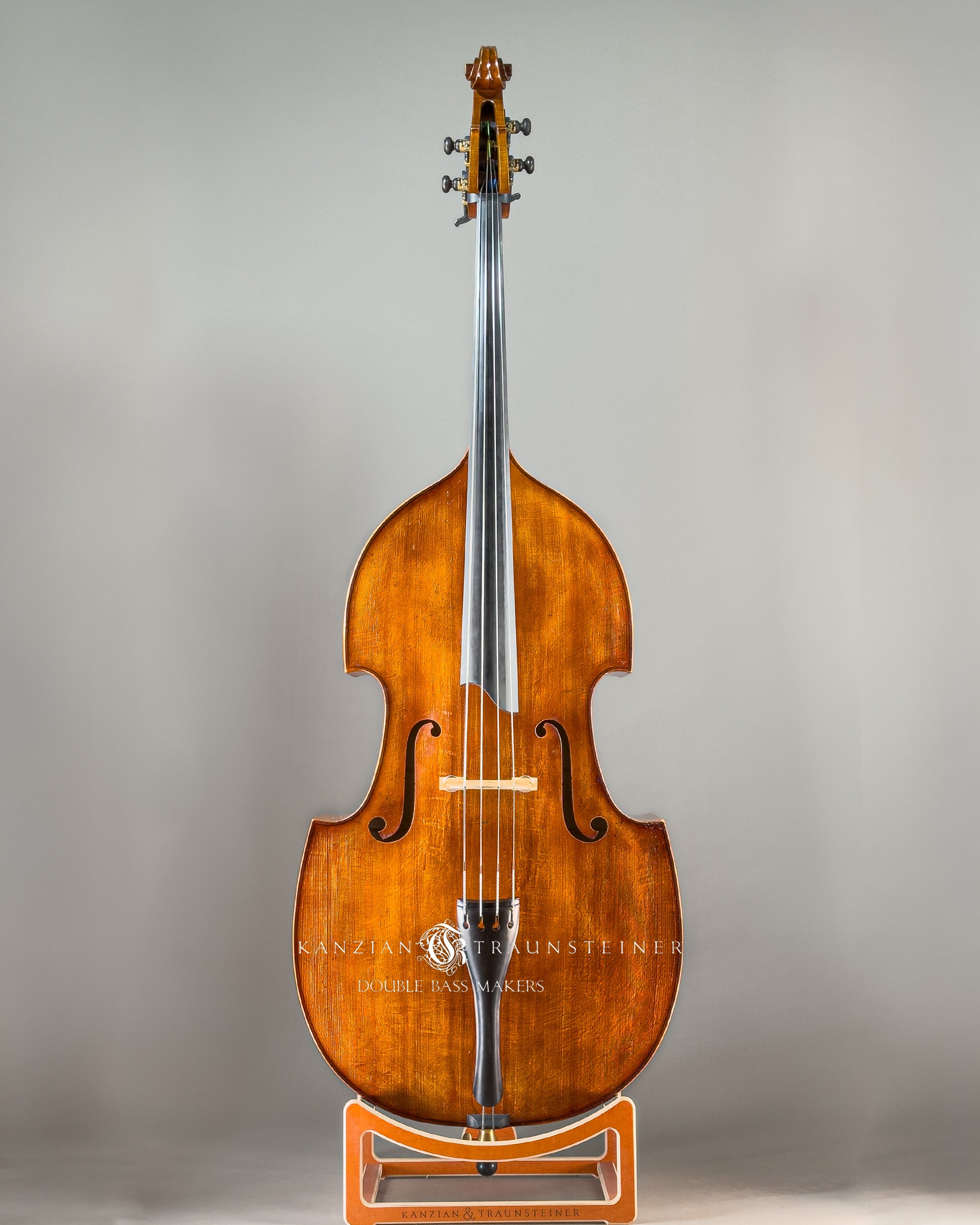 Kanzian & Traunsteiner Viennese Model Double Bass made in 2023, total front view