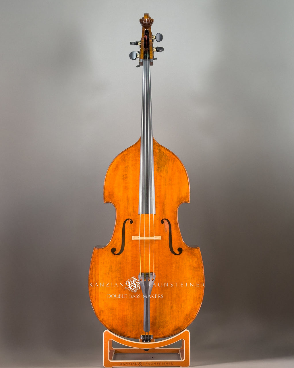 No. 25 Viennese Model by Kanzian & Traunsteiner double bass makers, made in 2025 full front view