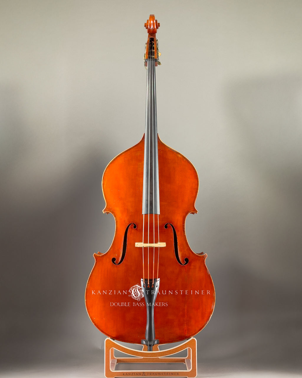 First Alex Kanzian double bass from 2011, full front view