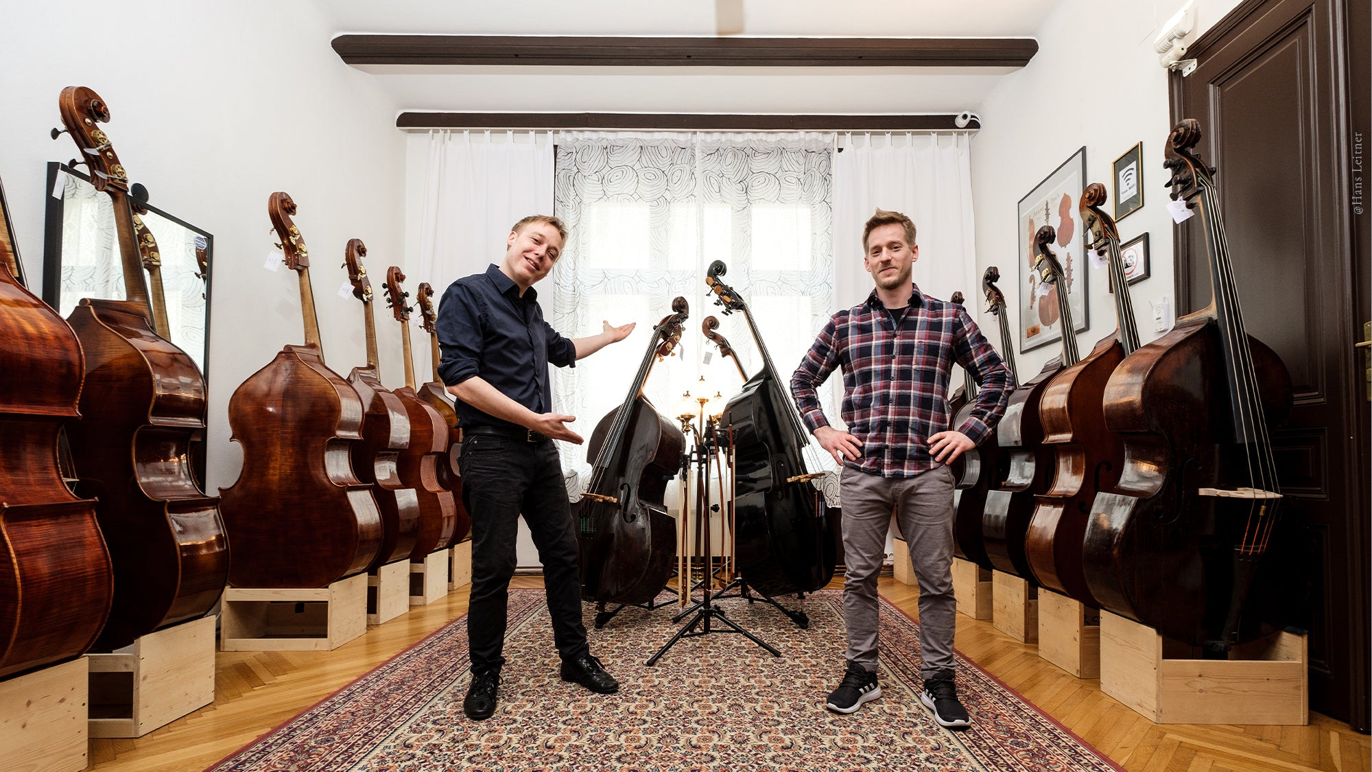 Alex Kanzian & Fabian Traunsteiner in their showroom