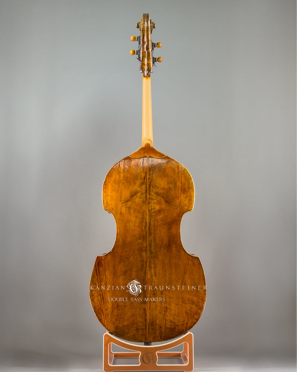 Anonymous double bass ca. 1880, back view