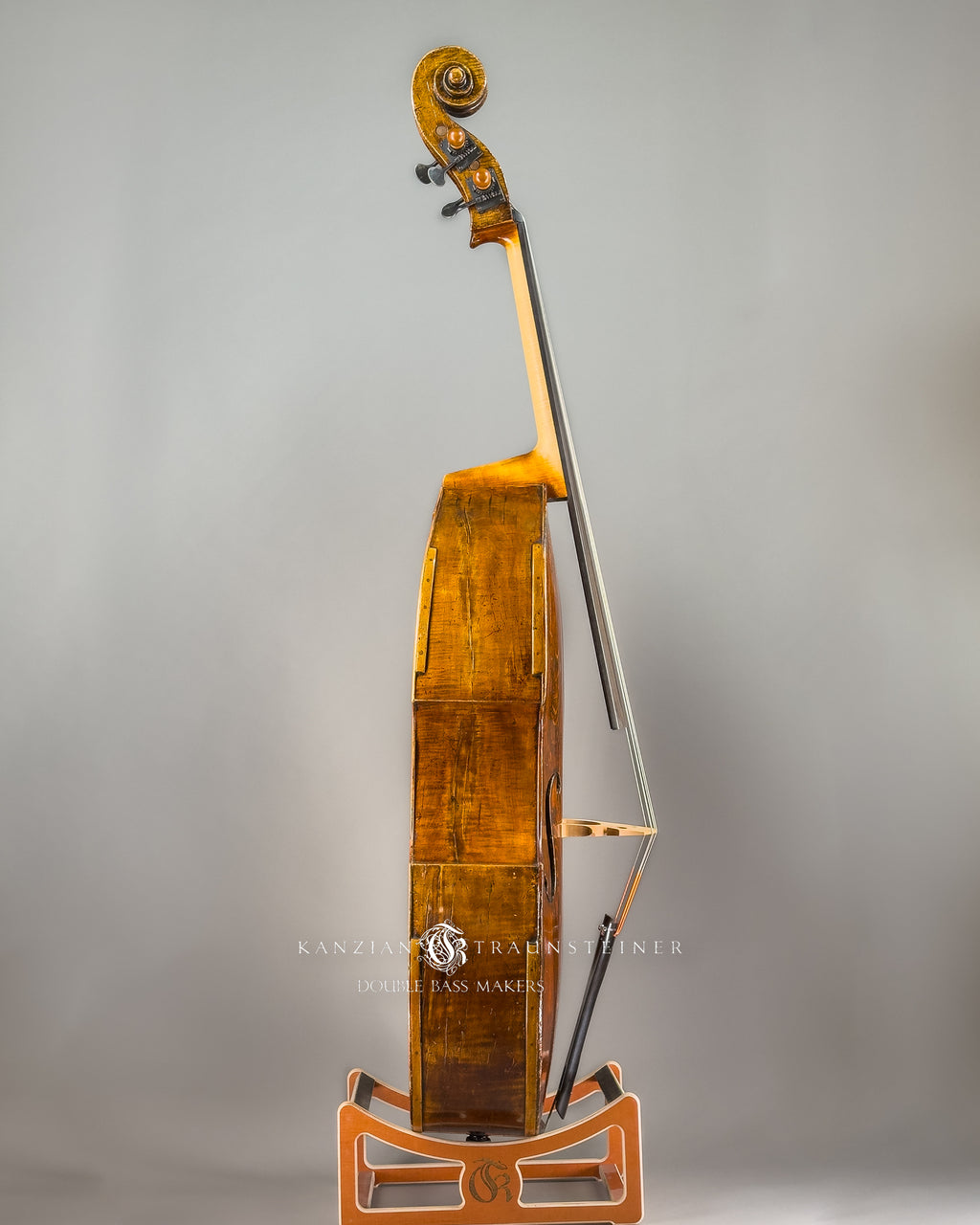 Anonymous double bass ca. 1880, view from right