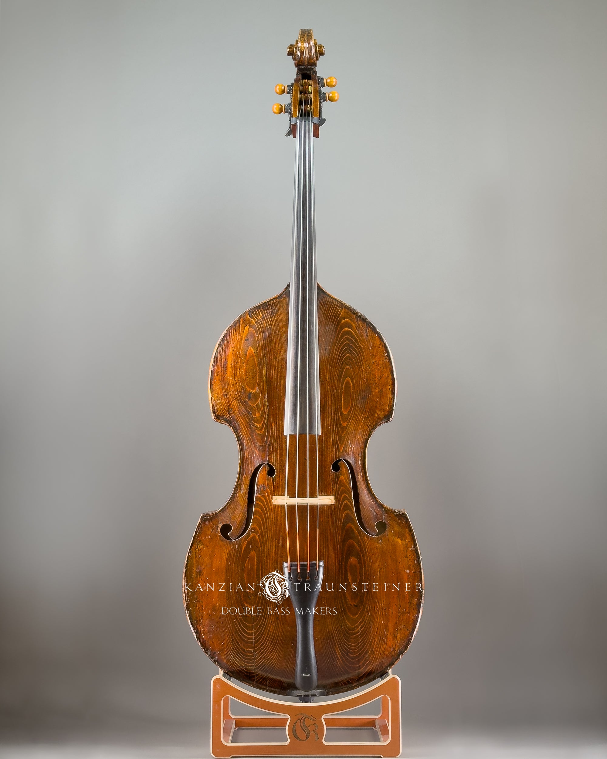 Anonymous double bass ca. 1880, front view