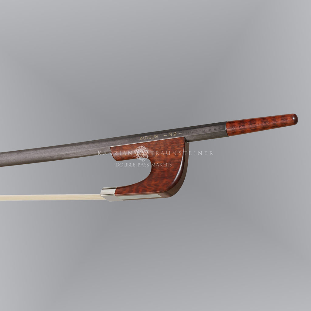 Carbon fibre bow Arcus S9 frog, made of snake wood and steel mounted