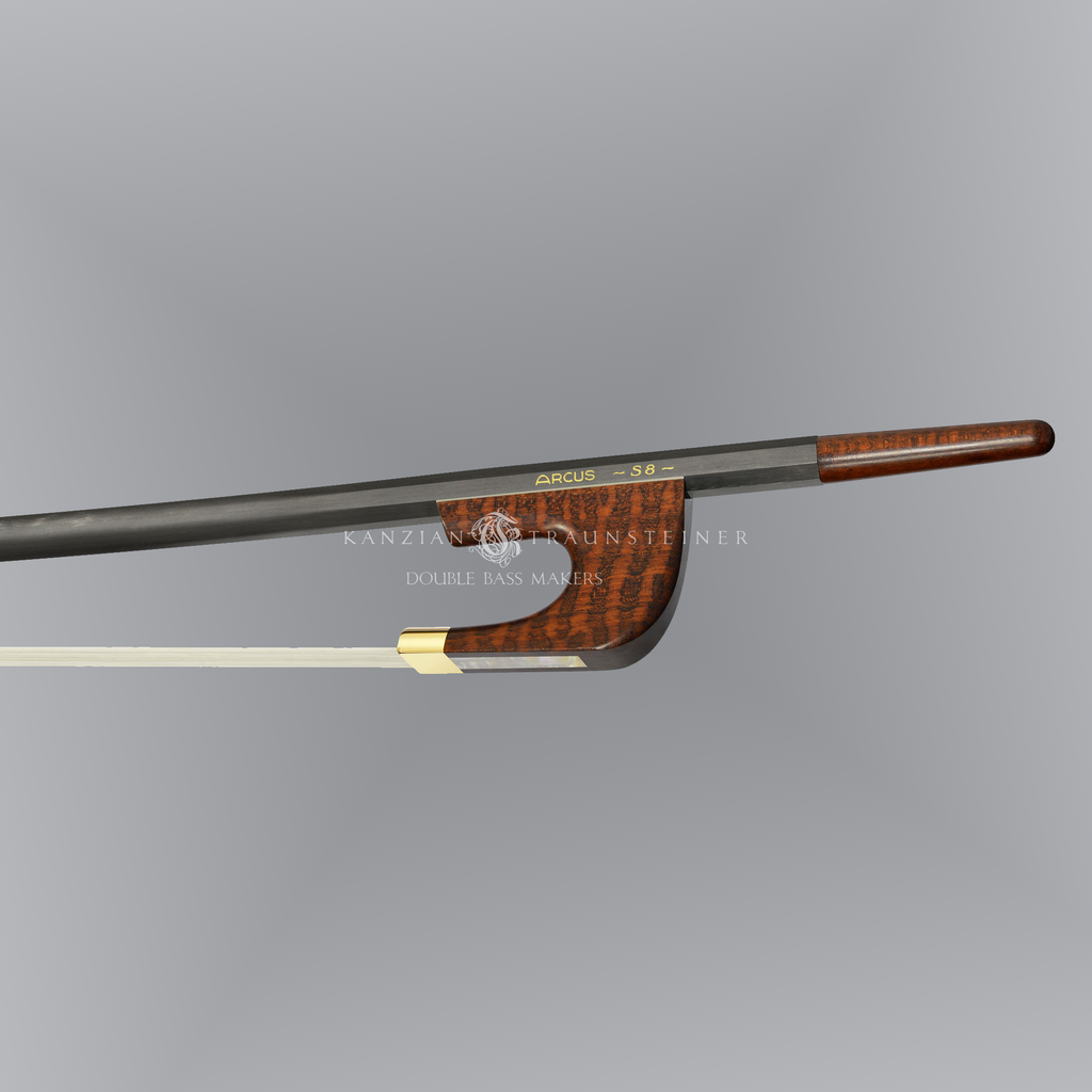 Double Bass German bow in Carbon fibre Arcus S8