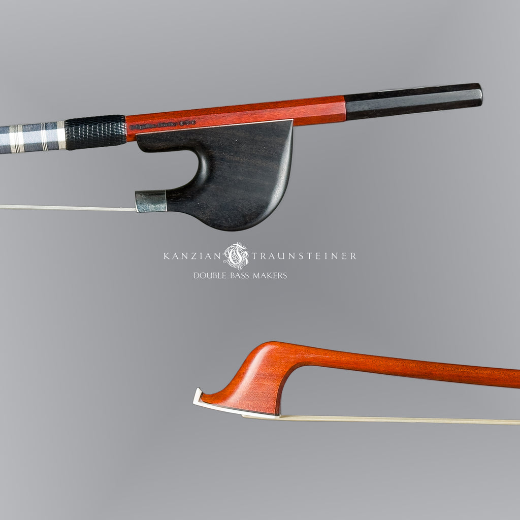 Egidius Dörfler bow Playable by both French and German bow players. Close up frog and tip