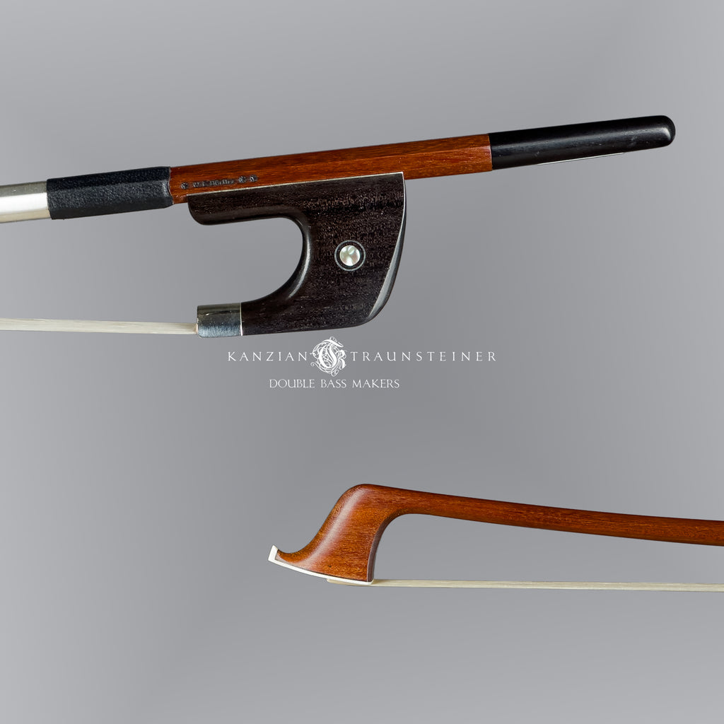 W.E Dörfler ** double bass bow Germany 2026, image of frog and tip