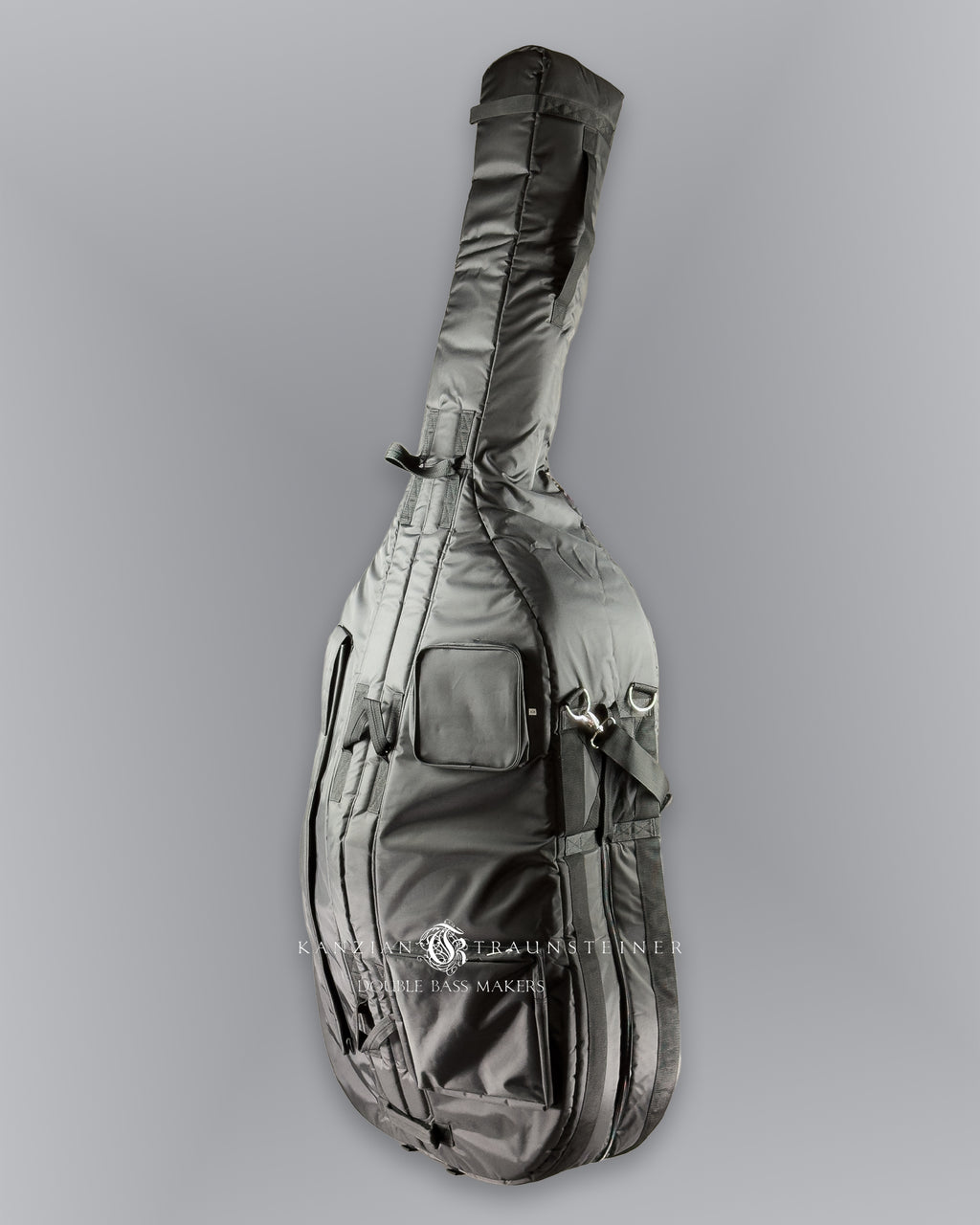 Double bass bag, oblique full view