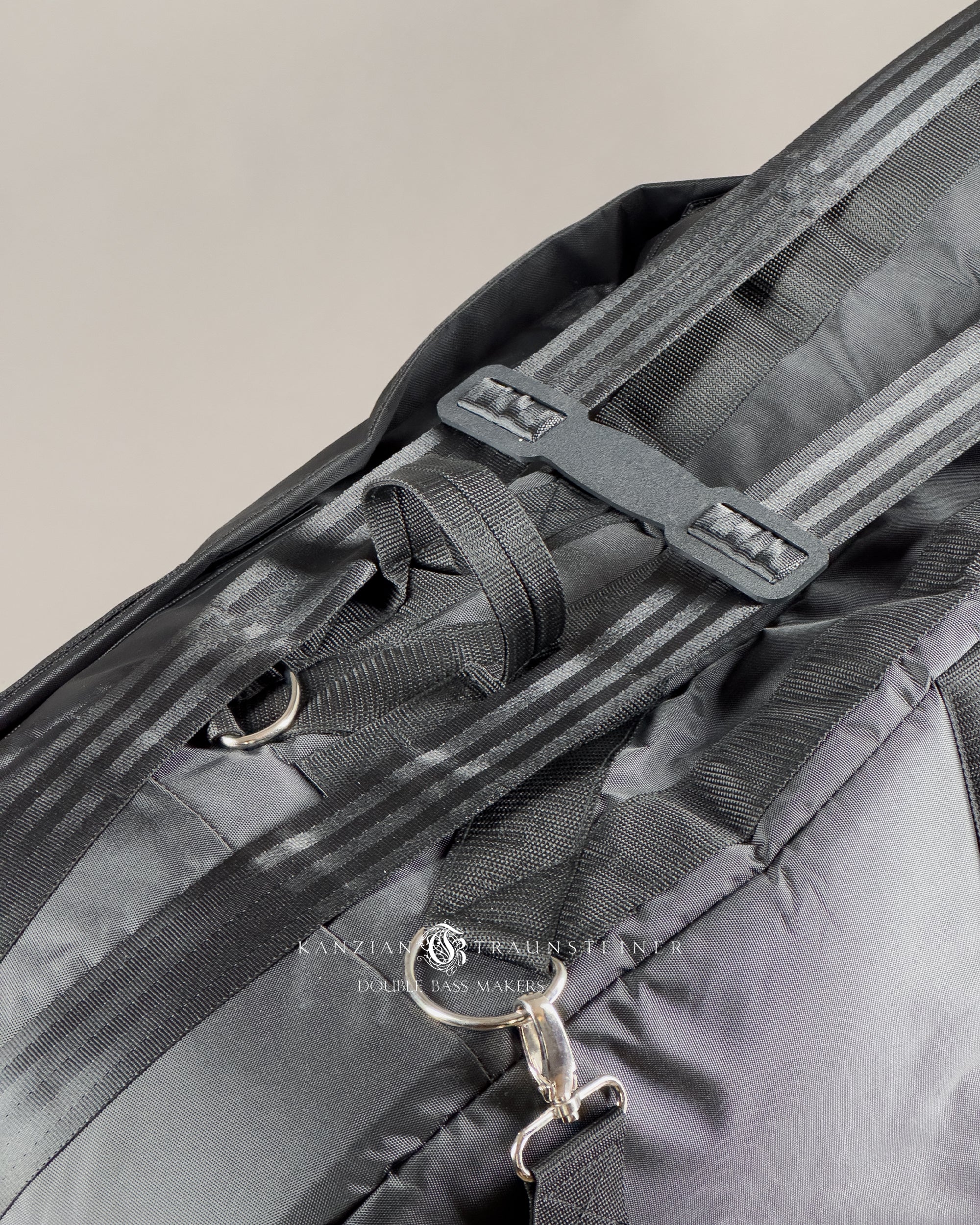 DoubleBass buggie fixed on bag