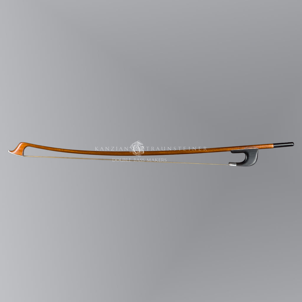 full view of double bass bow by Claude Marchand made in 2020 