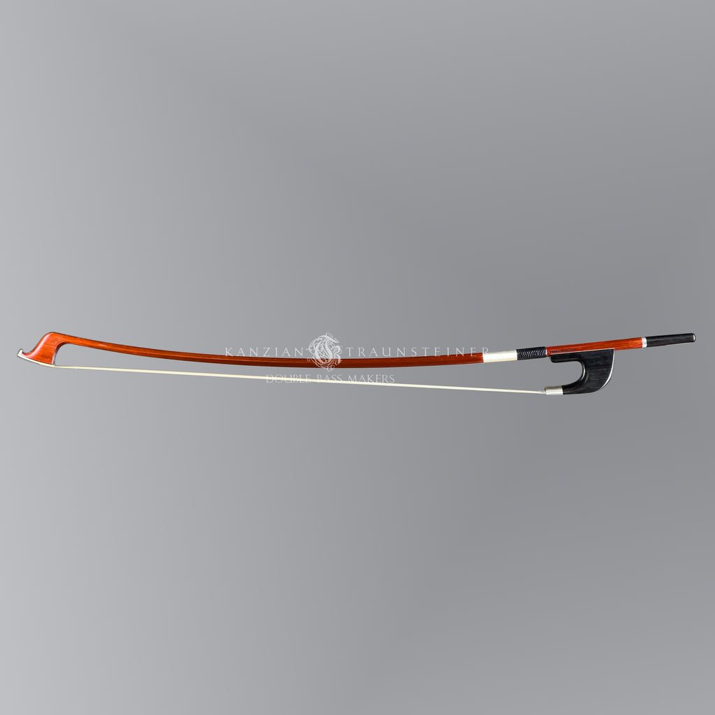 full view Egidius Dörfler *** double bass bow light red varnish
