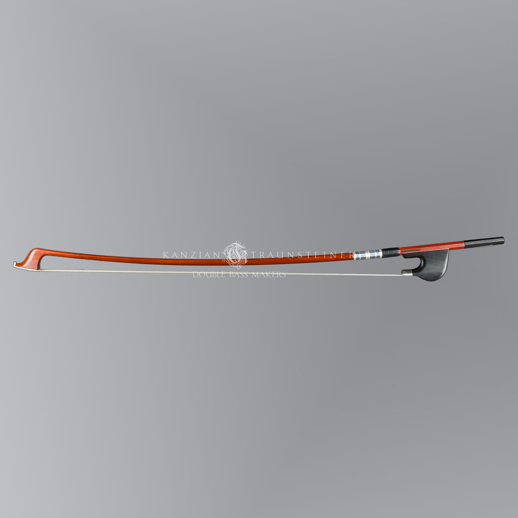 Full view of Egidius Dörfler bow, playable by both French and German bow players.