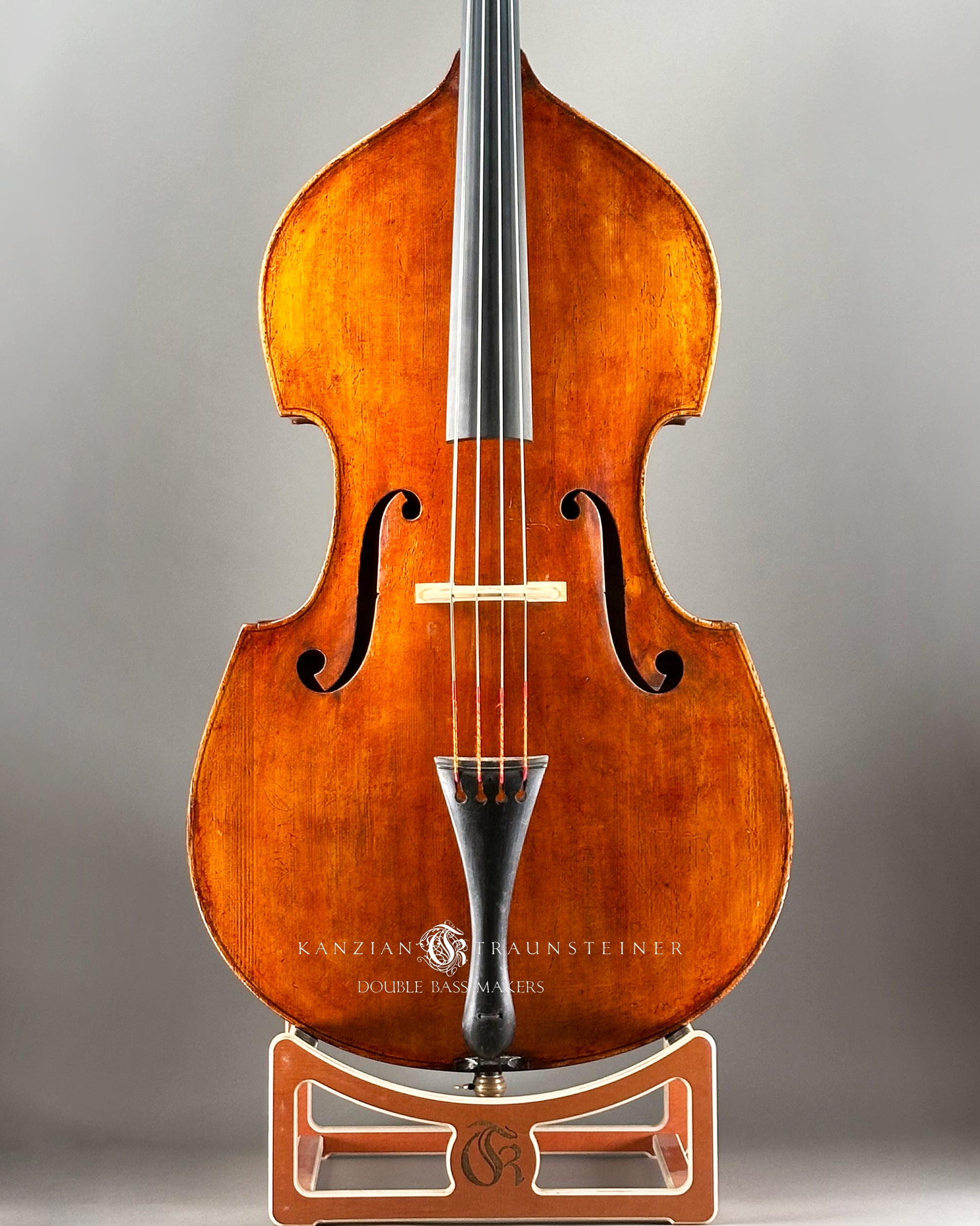 German Double bass 1940 - Front Zoomed