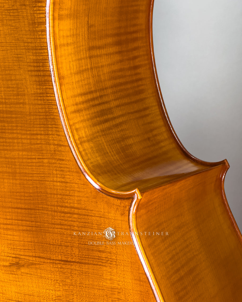 K&T Italian Model Double Bass from 2023: C bout detail