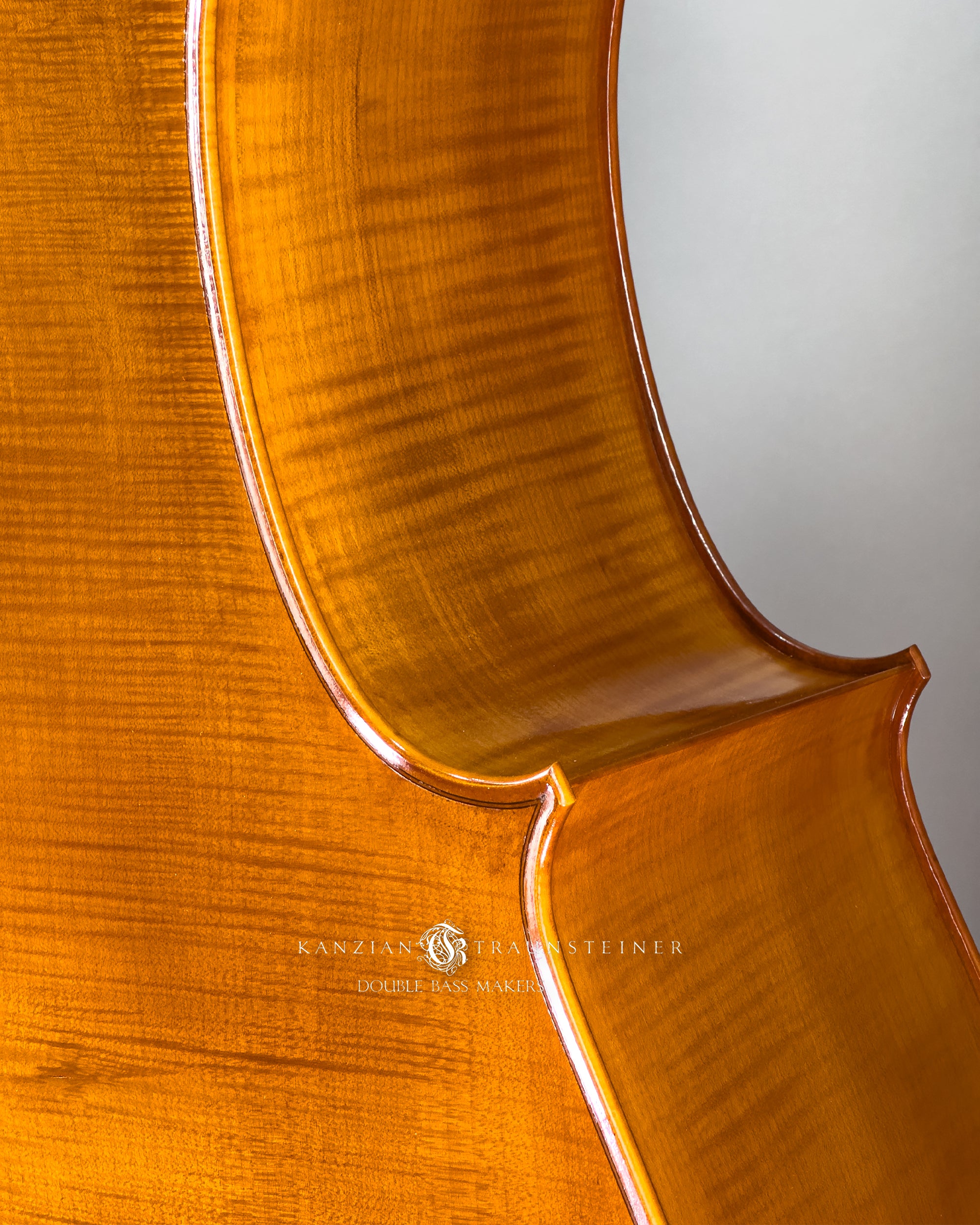K&T Italian Model Double Bass from 2023: C bout detail
