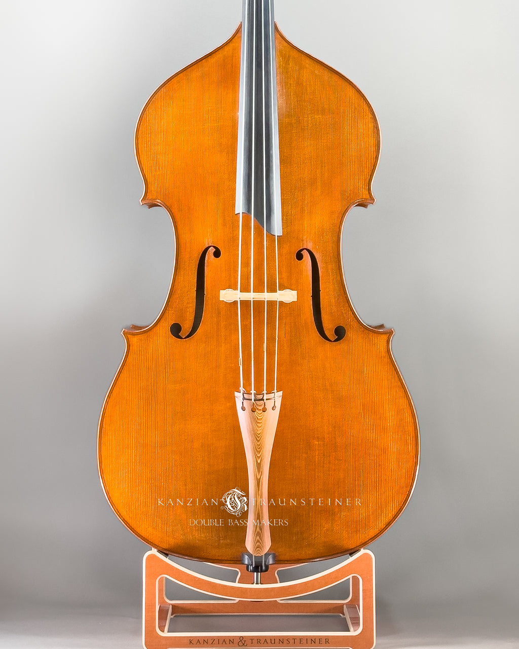 K&T Italian Model Double Bass from 2023: view of front zoomed