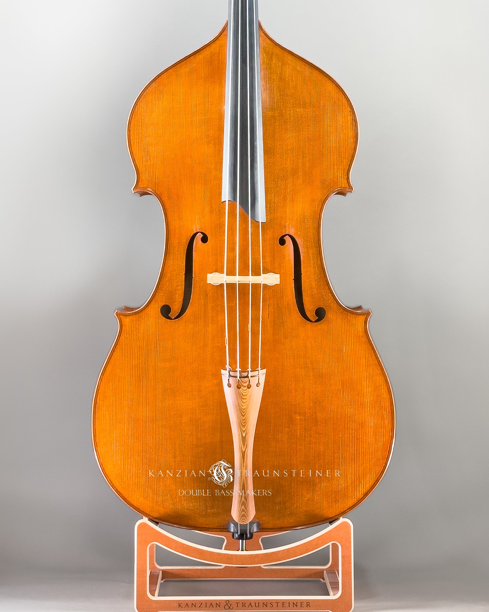 K&T Italian Model Double Bass from 2023: view of front zoomed