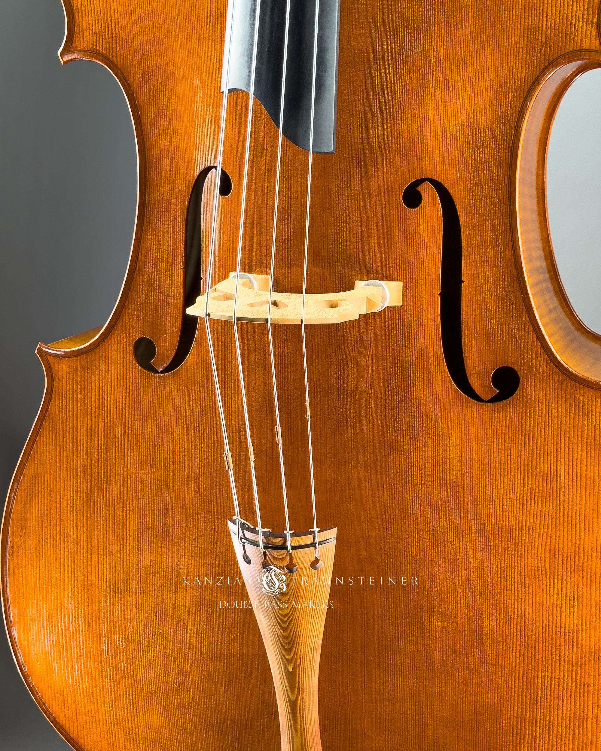K&T Italian Model Double Bass from 2023: front detail
