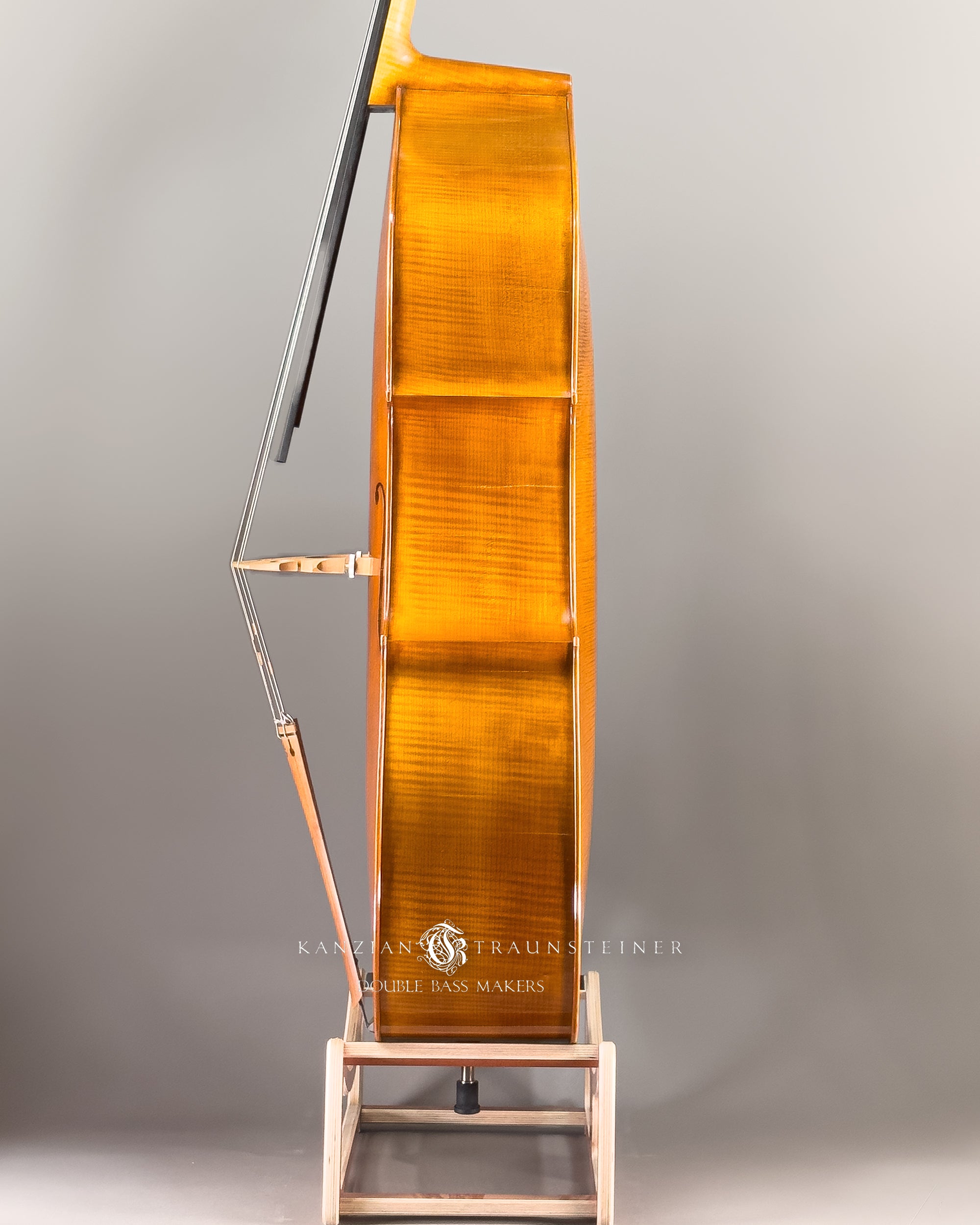 K&T Italian Model Double Bass from 2023: view of left side zoomed