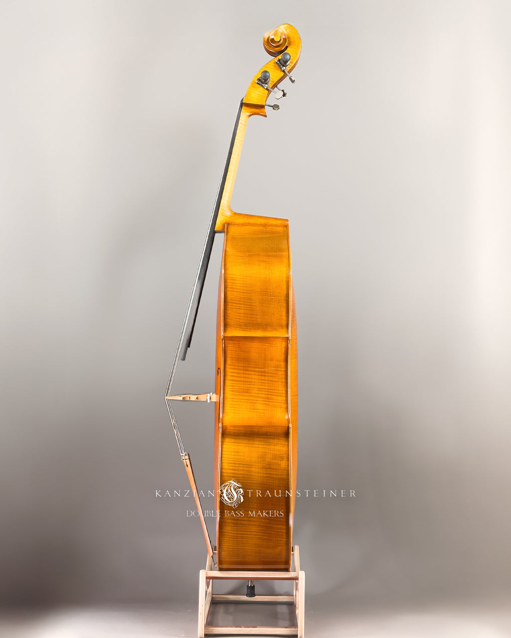 K&T Italian Model Double Bass from 2023: view of left side 