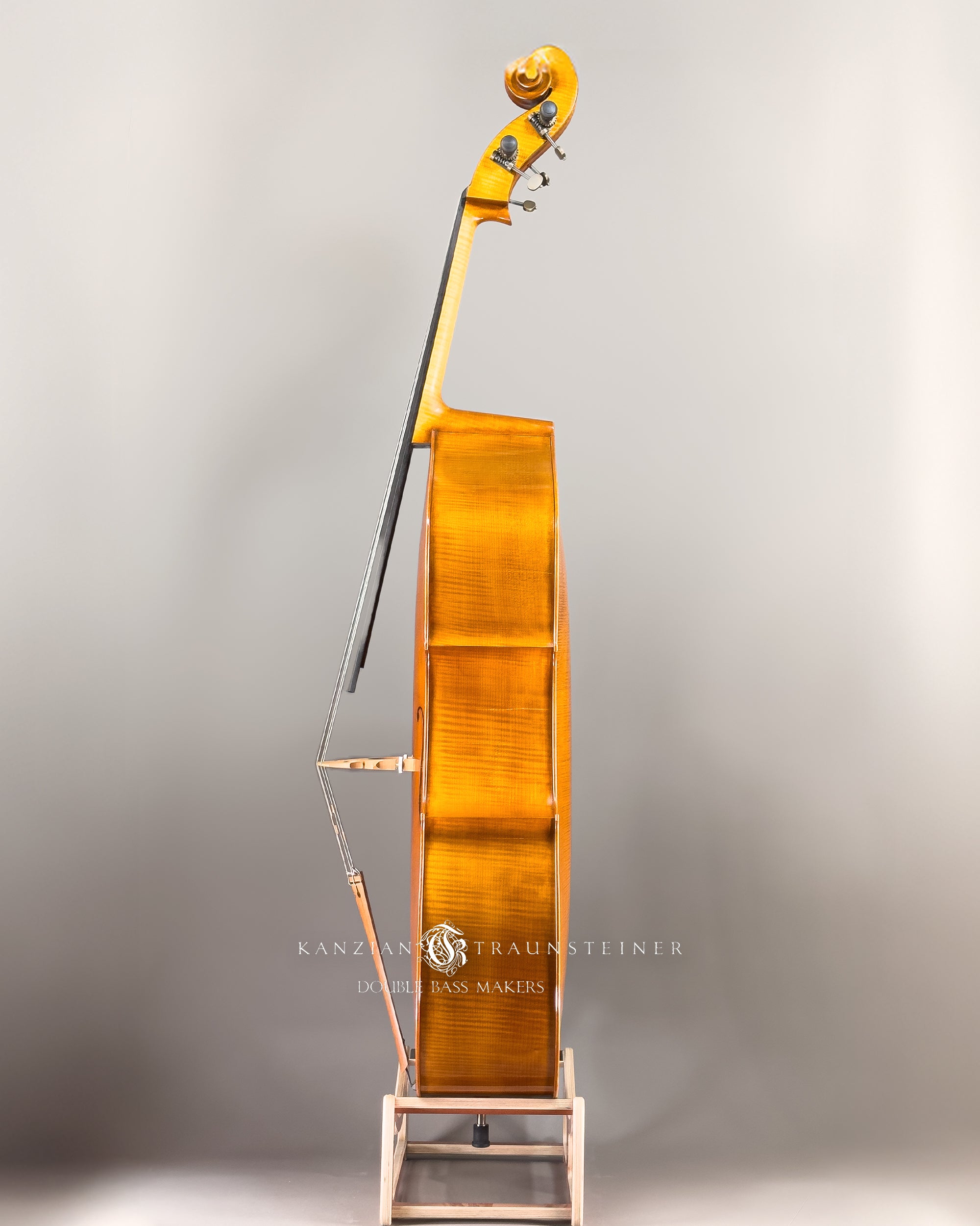 K&T Italian Model Double Bass from 2023: view of left side 
