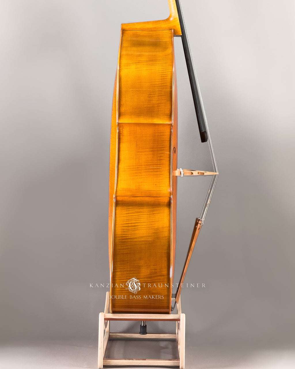 K&T Italian Model Double Bass from 2023: view of right side zoomed