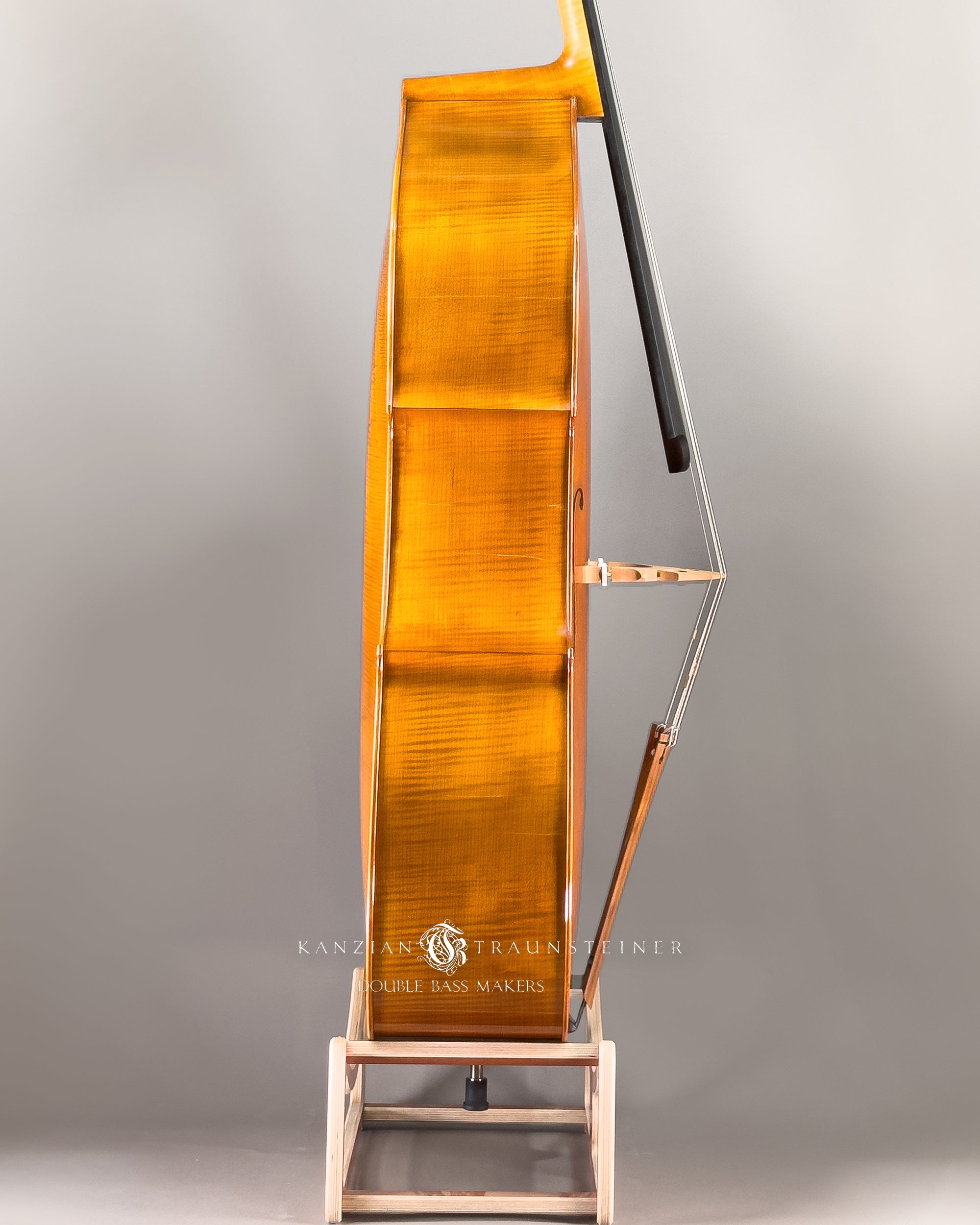 K&T Italian Model Double Bass from 2023: view of right side zoomed