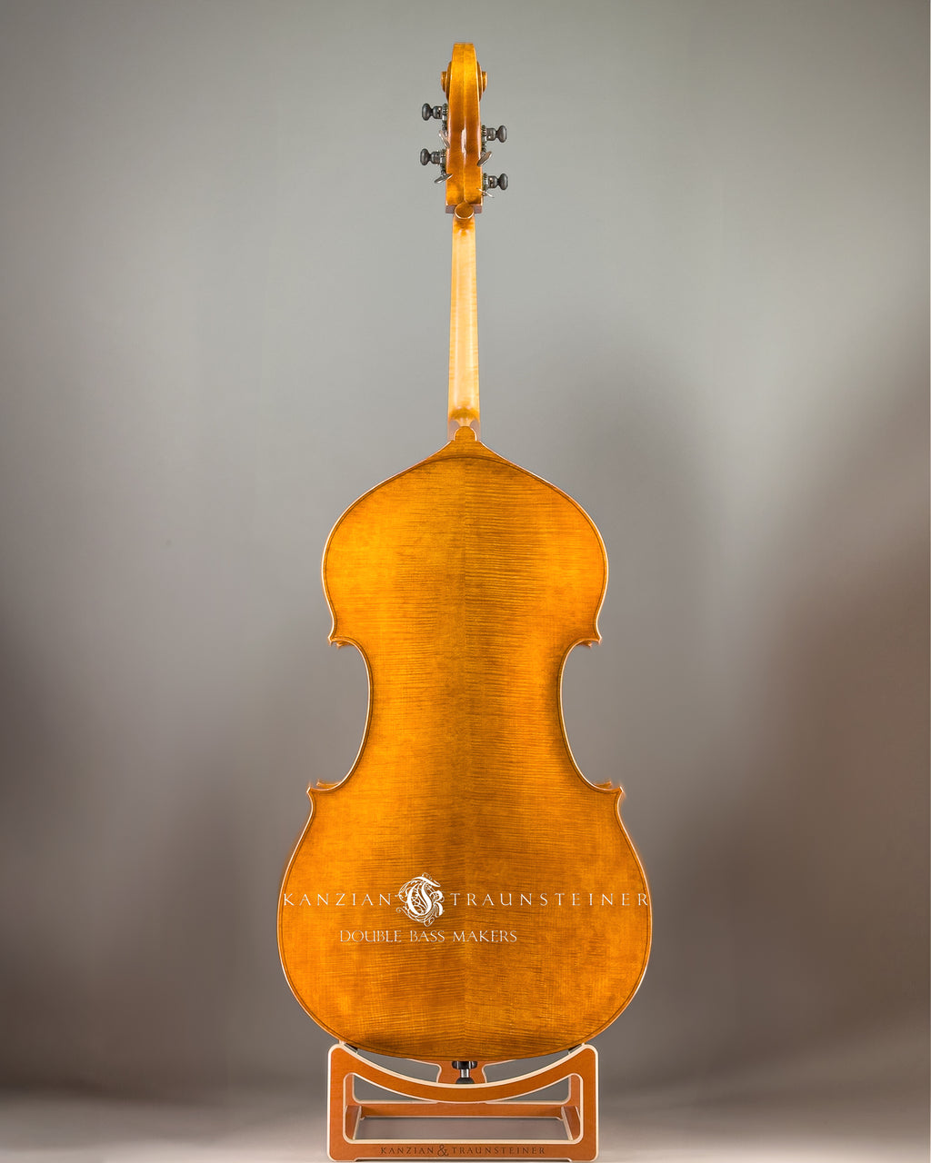 Kanzian & Traunsteiner Italian Model Double Bass made in 2024, view of back entire 