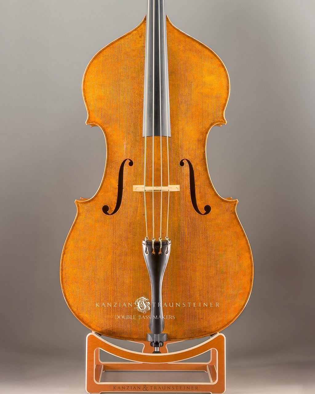 Kanzian & Traunsteiner Italian Model Double Bass made in 2024, zoomed front view