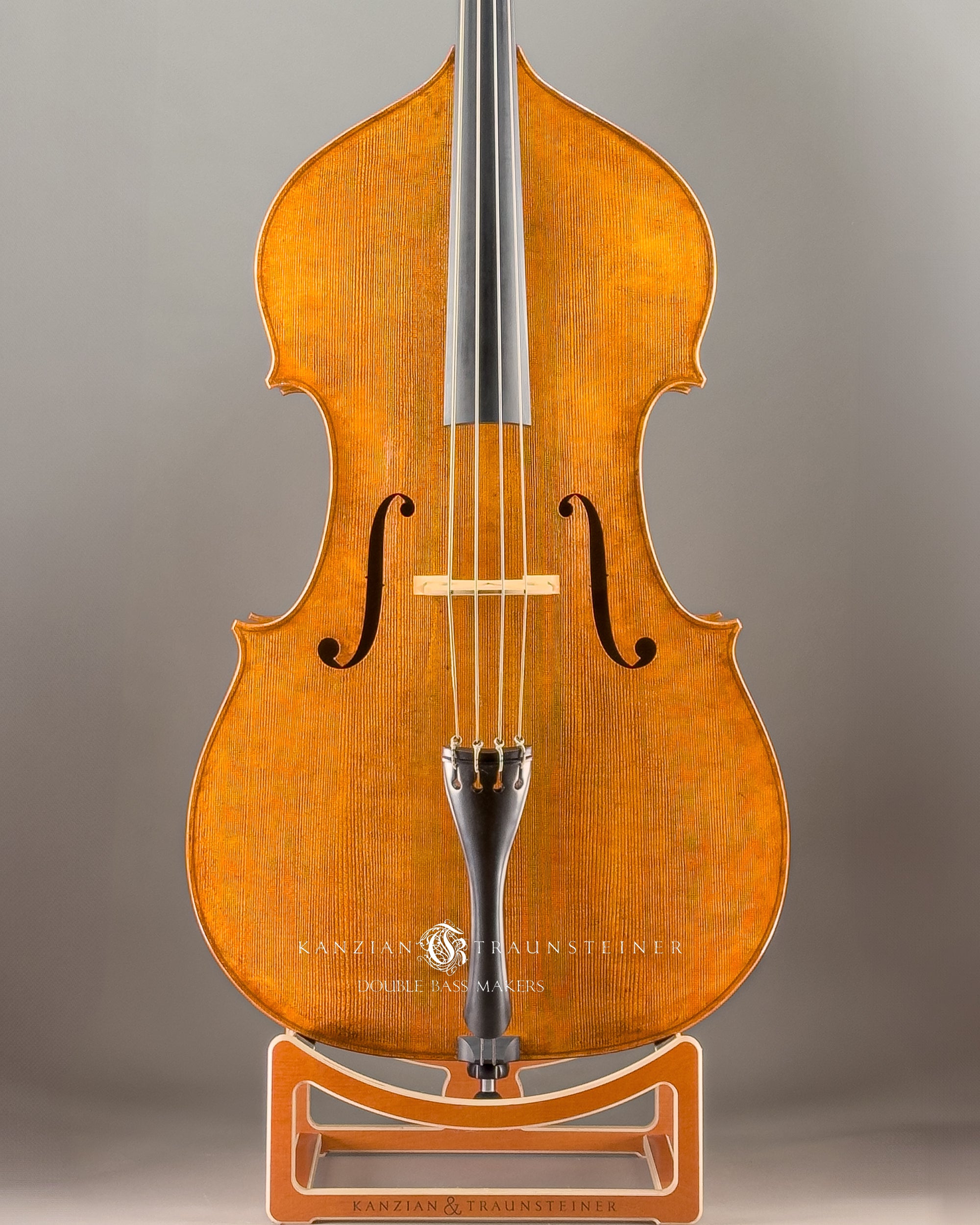 Kanzian & Traunsteiner Italian Model Double Bass made in 2024, zoomed front view