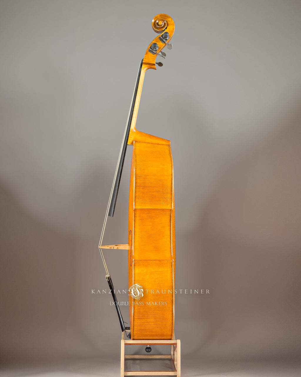 Kanzian & Traunsteiner Italian Model Double Bass made in 2024, view of left side