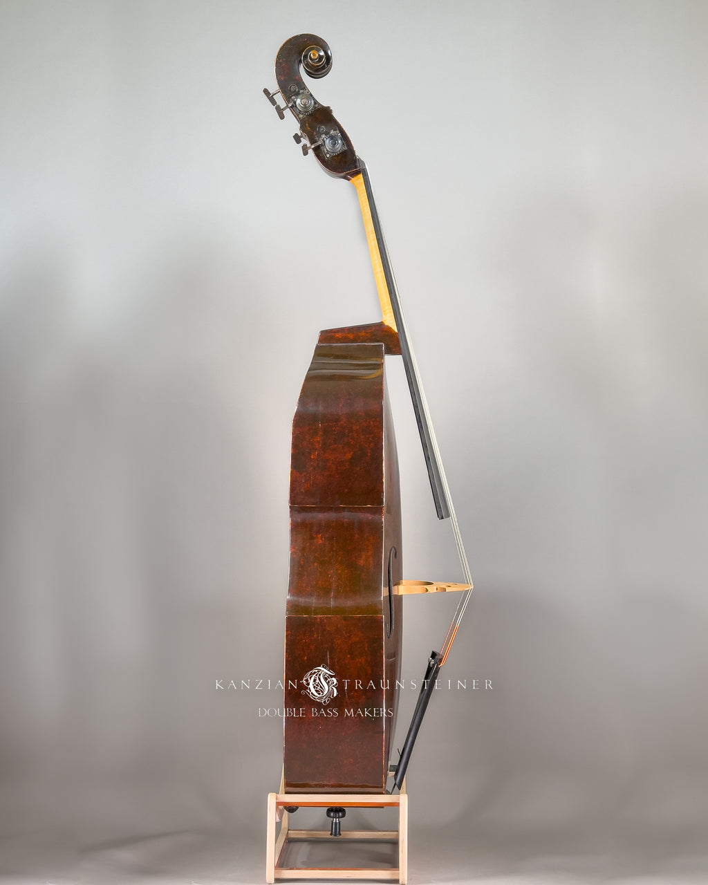 Jakob Stöhr Double Bass dated 1830, view from right