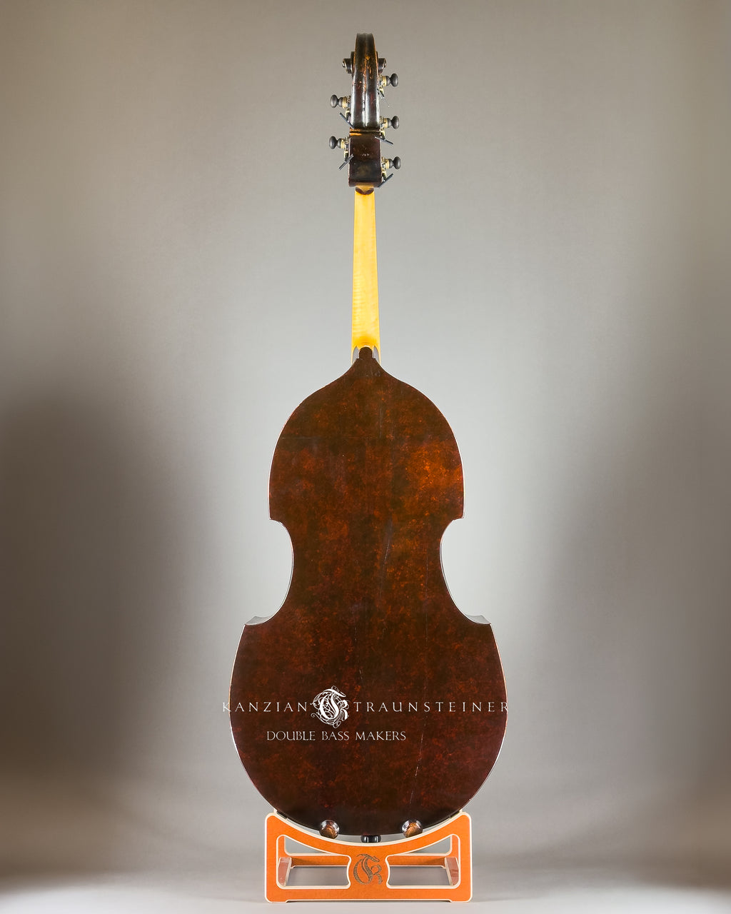 Jakob Stöhr, 5 strings Double Bass dated 1830, view from back