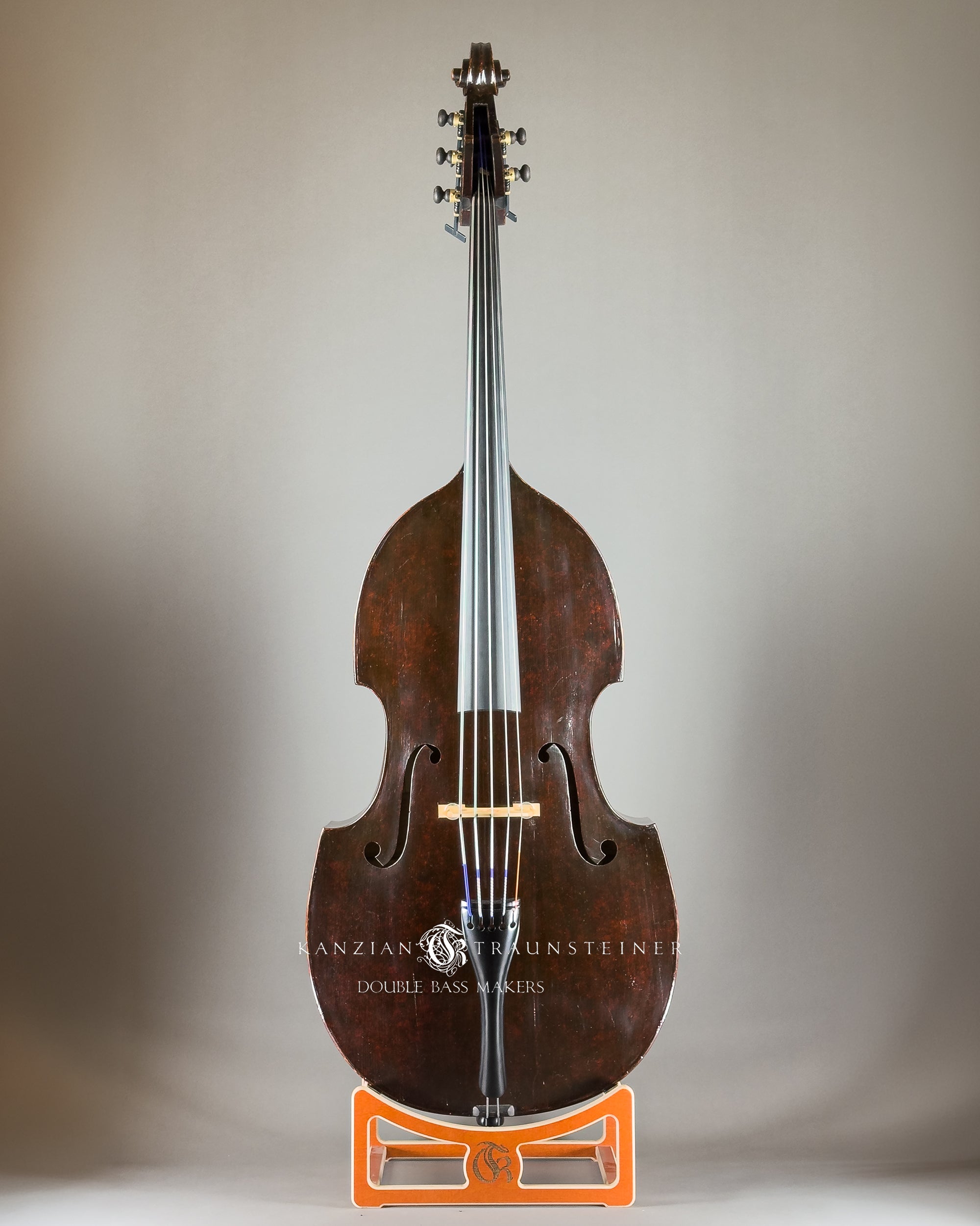 Jakob Stöhr, 5 strings Double Bass dated 1830, full front view