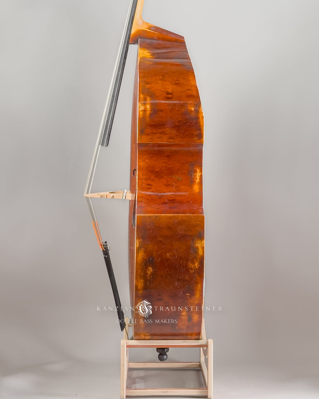 Kanzian & Traunsteiner 10th anniversary double bass: view from left zoomed