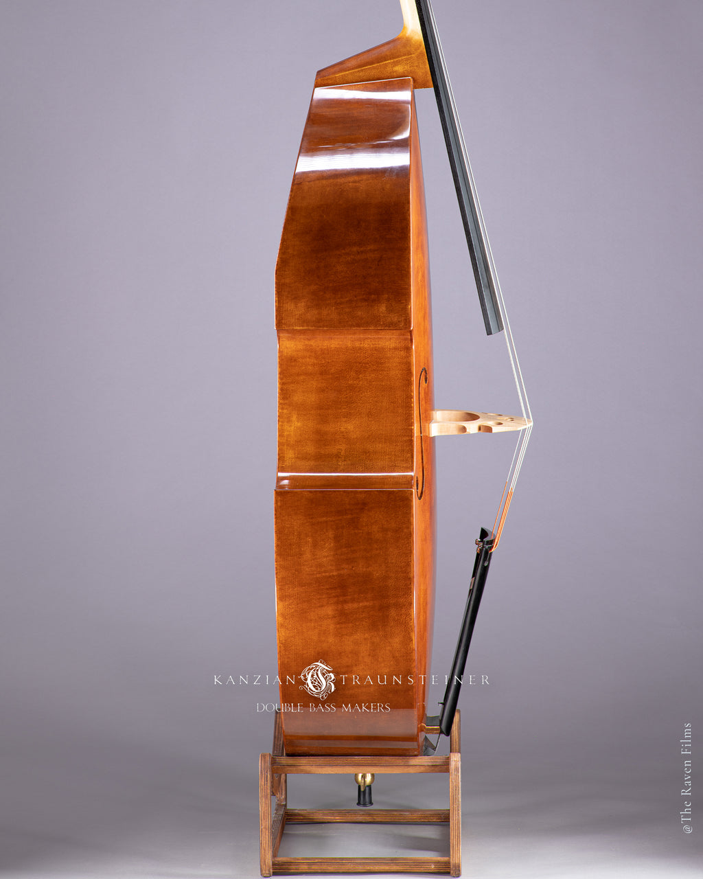 Kanzian & Traunsteiner 2021 double bass, brown-red varnish right 