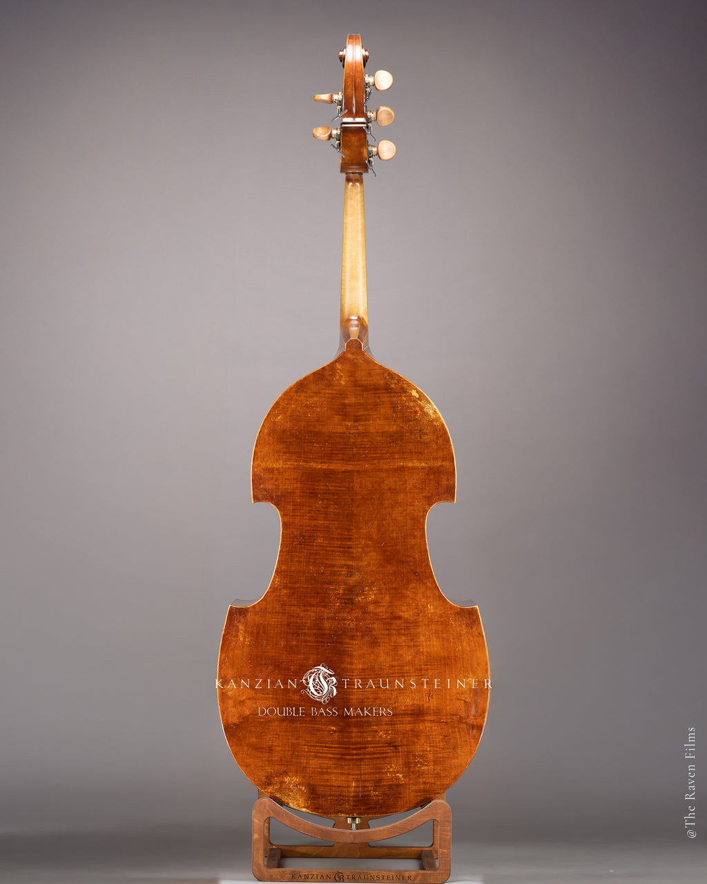5 strings double bass Antik 2 by Kanzian & Traunsteiner, view of back