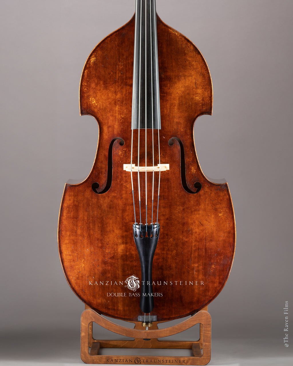 5 strings double bass Antik 2 by Kanzian & Traunsteiner, front view