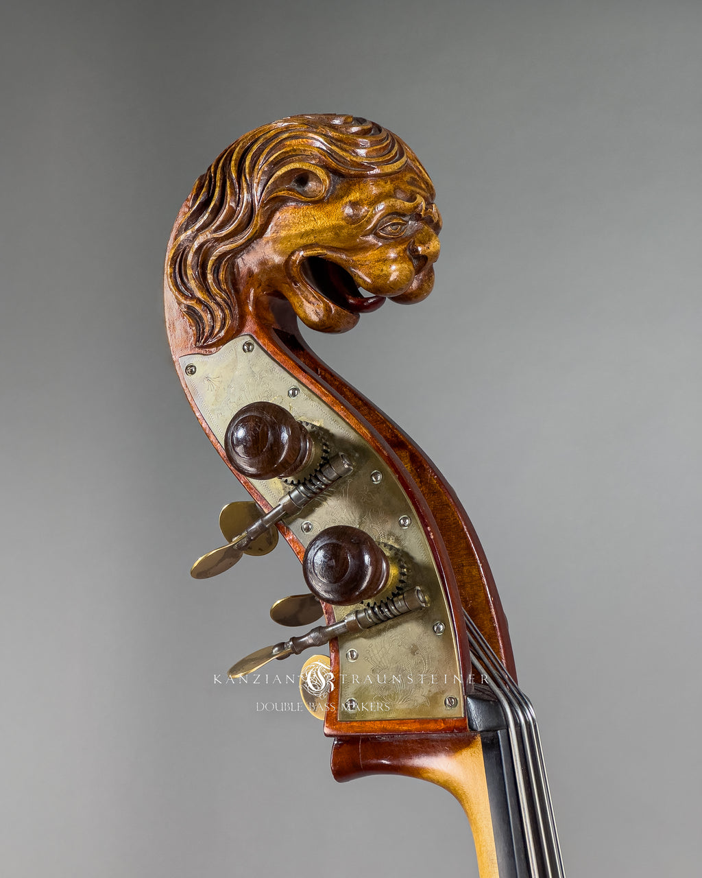 Kaufmann Double Bass Scroll view from right oblique