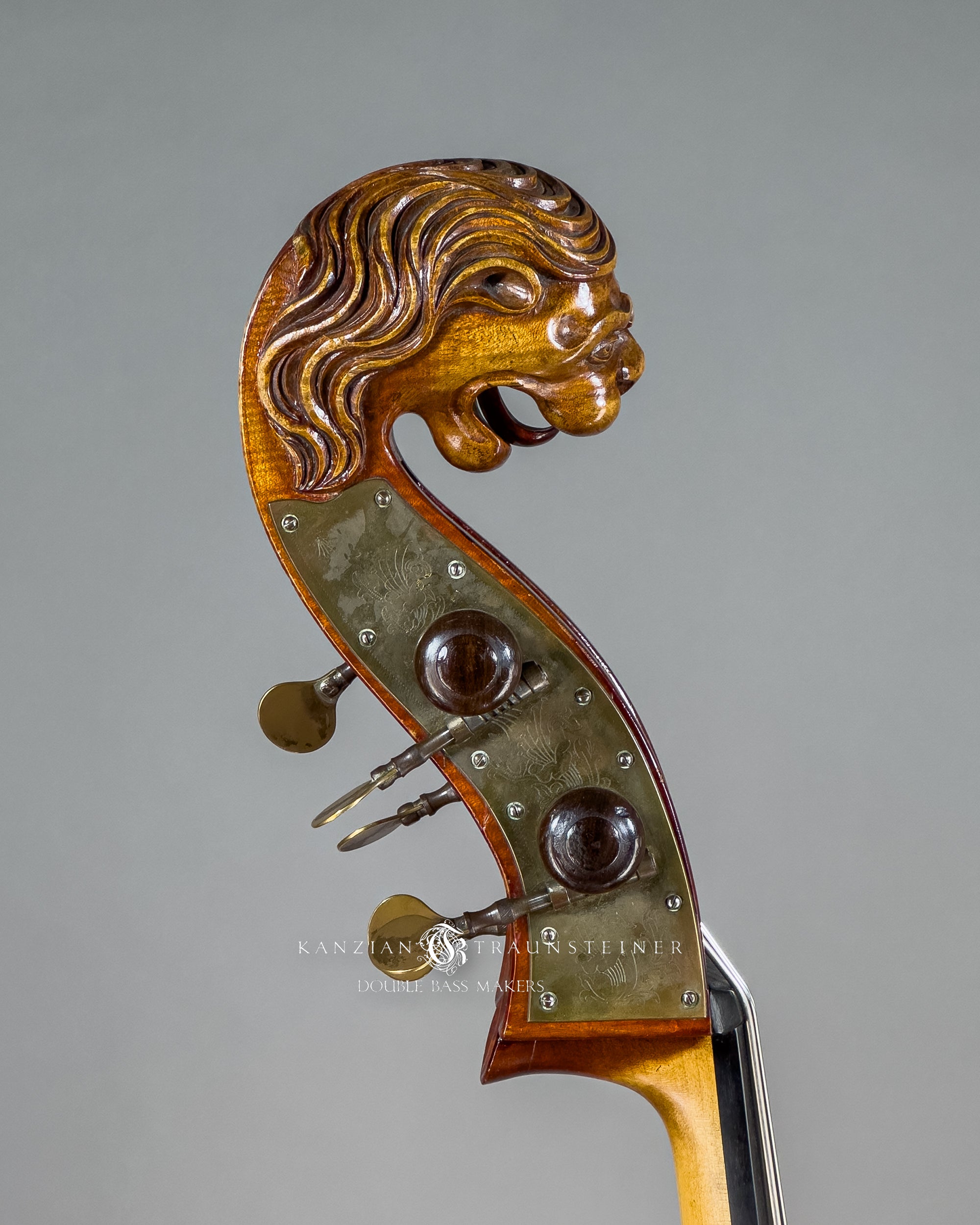 Kaufmann Double Bass Scroll view from right
