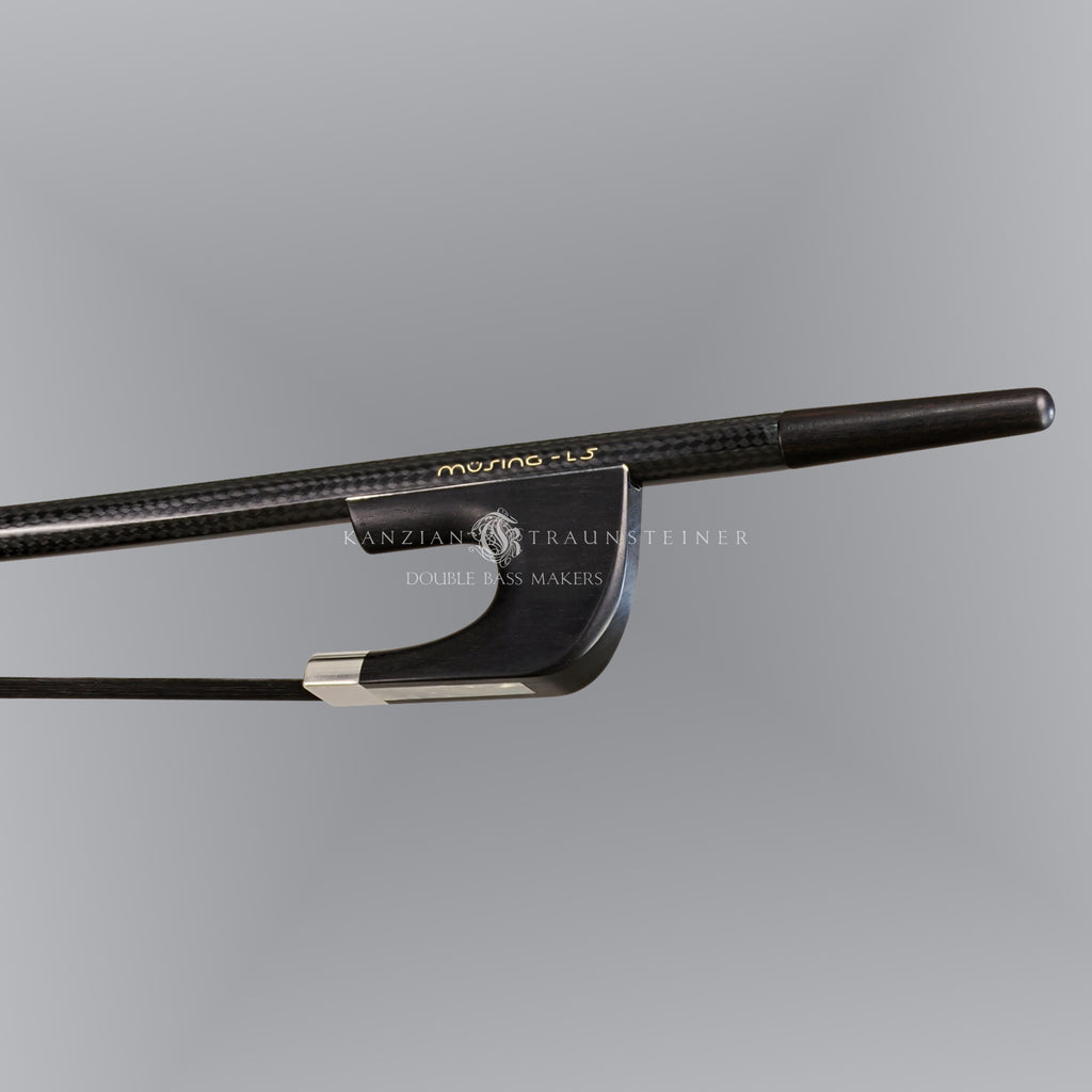 Double Bass Carbon fiber German bow silver mounted Müsing L5