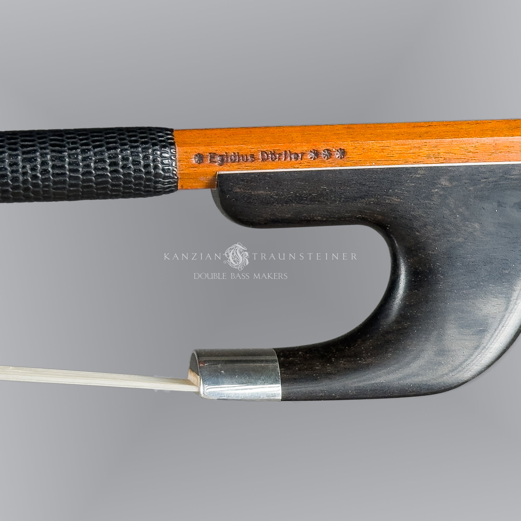 German double bass bow by Egidius Dörfler*** stamp ofn frog