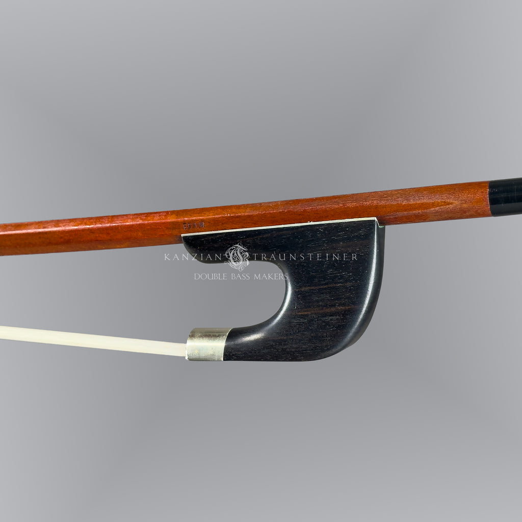 Stamp particular of FGHM F. Günter Hoyer, made in Markneukirchen 1950. German double bass bow
