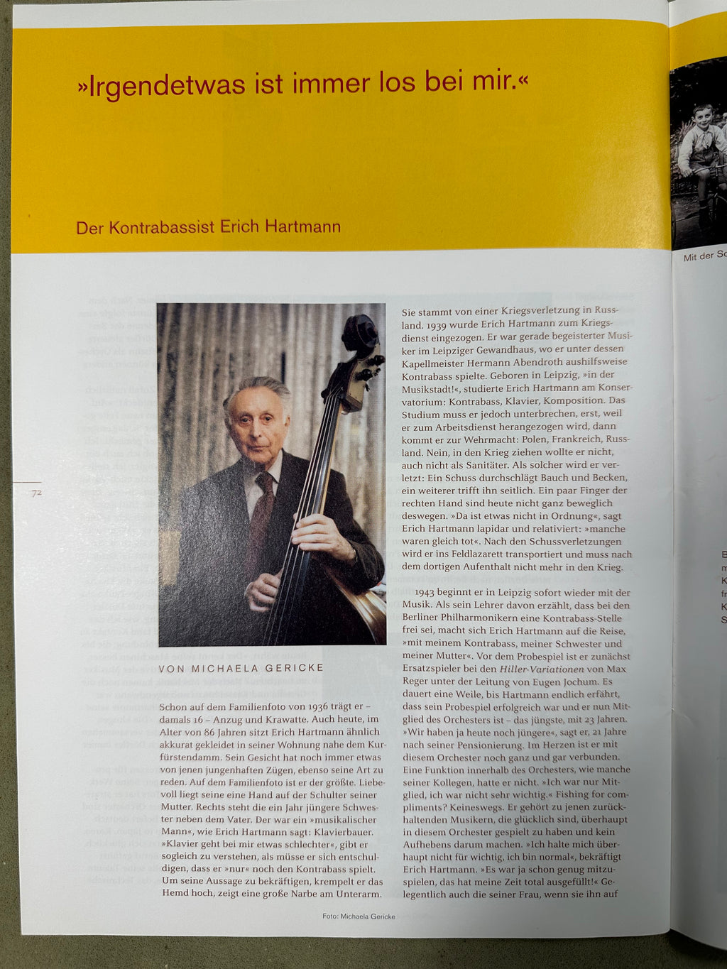 The article in the Berliner Philharmoniker Magazin, Januar/February 2007 page 1