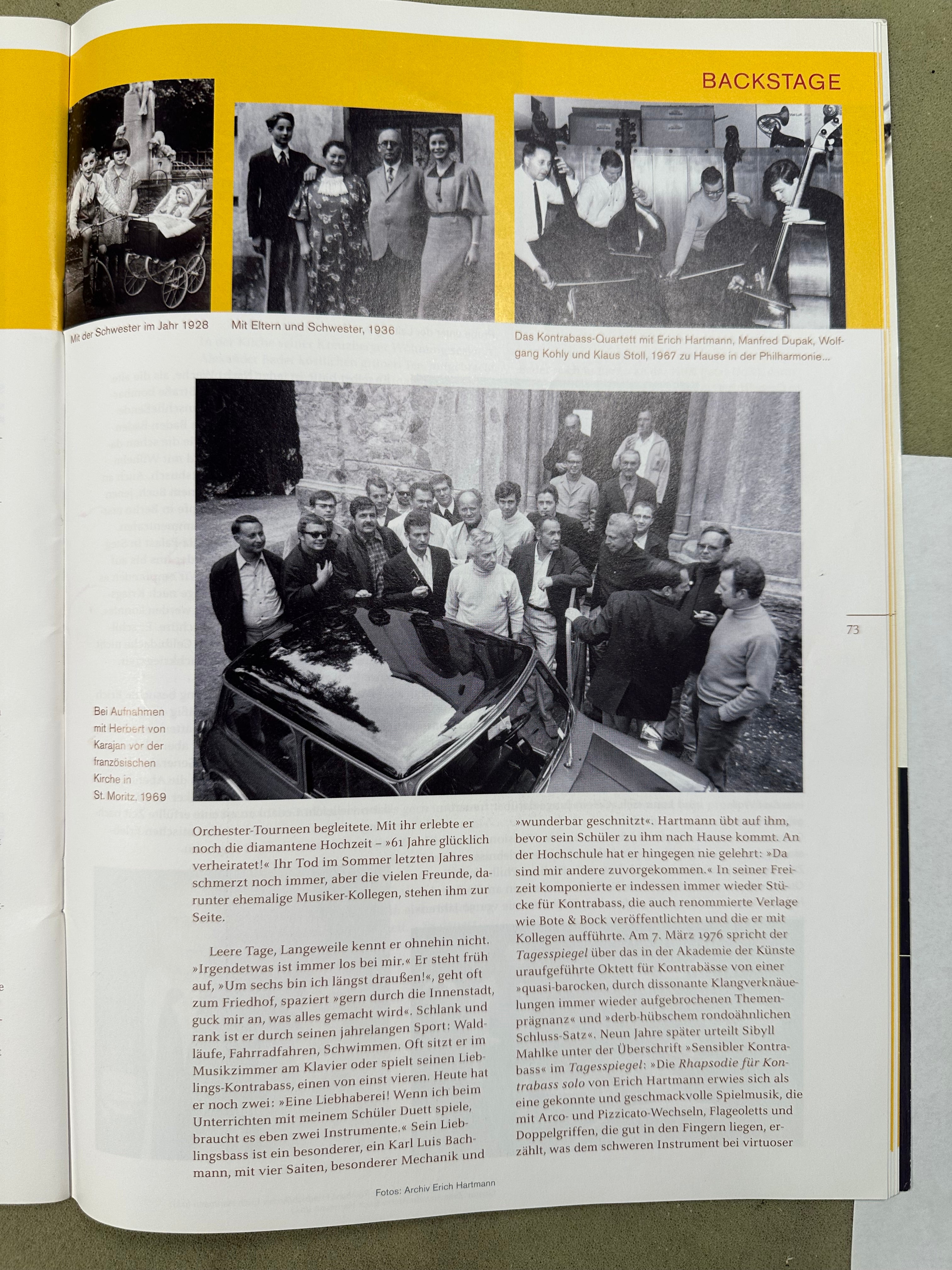 The article in the Berliner Philharmoniker Magazin, Januar/February 2007 page 2