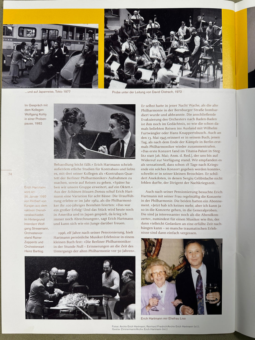 The article in the Berliner Philharmoniker Magazin, Januar/February 2007 page 3