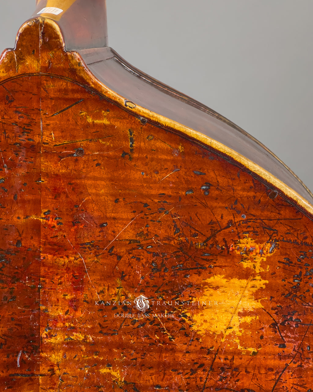 ex Vienna Symphony Orchestra Solo bass  back detail