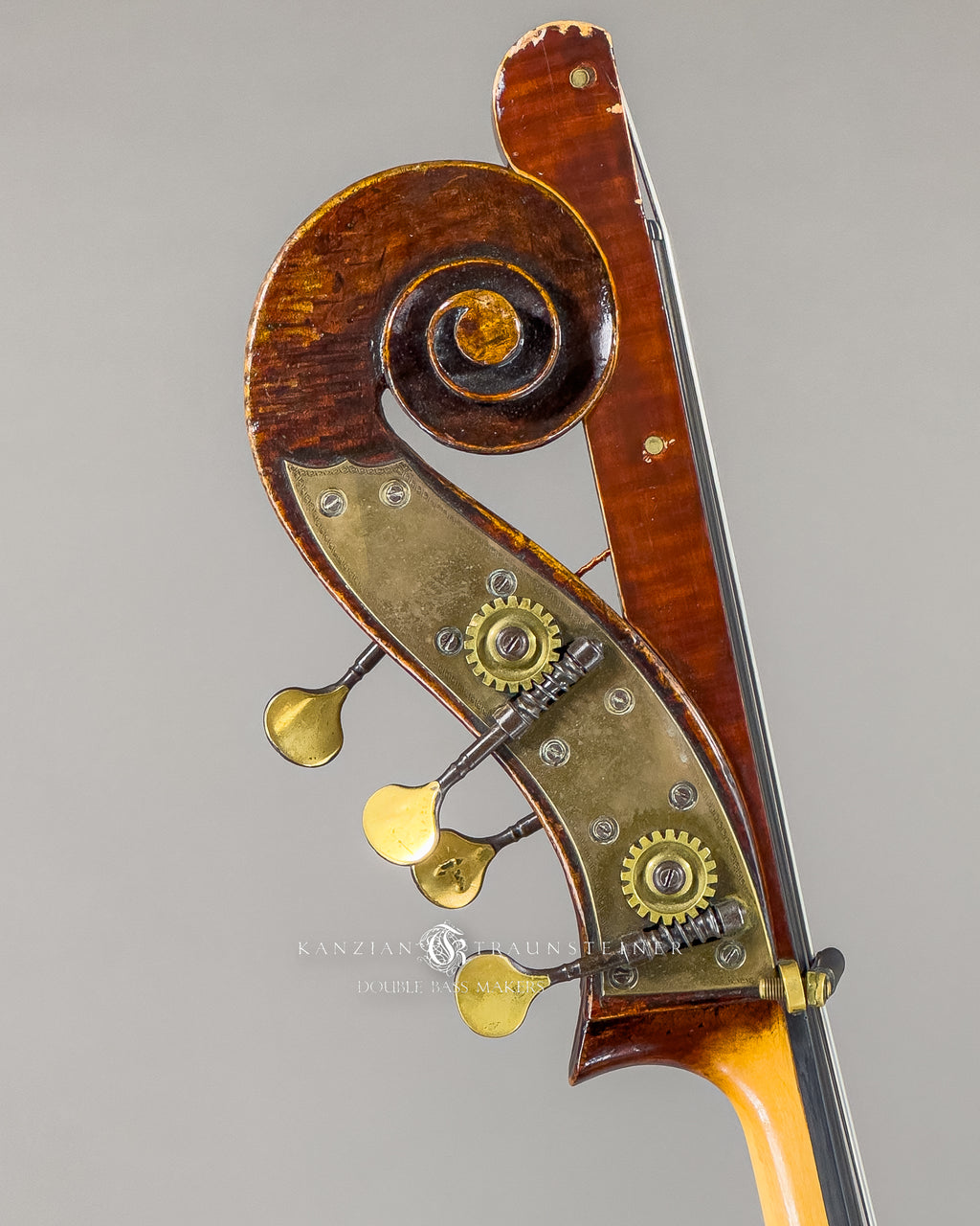 ex Vienna Symphony Orchestra Solo bass with extension right scroll view